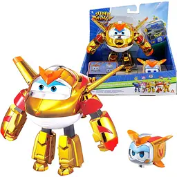 Ігровий набір Transforming Super Wings Золотий Хлопчик 12 см EU770441 - мініатюра 2