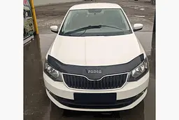 Дефлектор капоту мухобійка Skoda Fabia (NJ) 2014- Євро Кріплення (Vip Tuning) - мініатюра 2