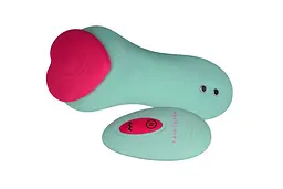 Вібратор у трусики FairyGasm HeartGem green, на магніті, пульт ДК - мініатюра 3