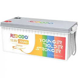Акумулятор Redodo LiFePO4 12V (12.8V/300Ah/3 840Wh) (R12V300-200-BASIC-4-A200) [164660]