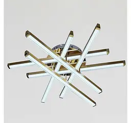 Золота стельова LED-люстра Artlight W165/6GD 85 Вт, 3 режими світла, 73×71 см, від 16-25 м² - мініатюра 5