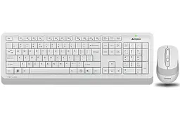 Комплект бездротовий A4tech Fstyler FG1010, White+Grey, клавіатура+миша