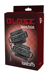 Наручники Dreamtoys Blaze Luxury Fetish Handcuffs чорний - мініатюра 4
