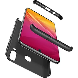 Чохол-накладка GKK 3 in 1 Hard PC Case Samsung Galaxy A20/A30 Black - мініатюра 2