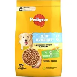 Сухий корм для собак Pedigree для цуценят з птицею та овочами 500 г (5998749144923)