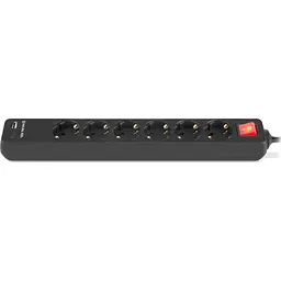 Мережевий фільтр живлення REAL-EL RS-PROTECT 605 3m, black (EL122300041) - мініатюра 8