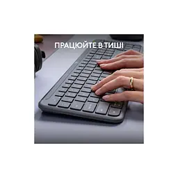 Клавіатура Logitech K950 Bluetooth/Wireless UA Graphite (920-012465) - мініатюра 7