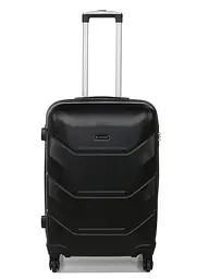 Валіза середня M Madisson Snowball 32303 пластикова 70л Чорний - мініатюра 2