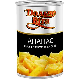 Ананас Dolce Vita шматочками в сиропі 580 мл