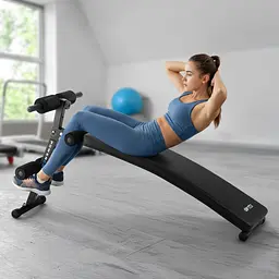 Похила лава для тренувань преса Gymtek XL200 з еспандерами для дому - мініатюра 18