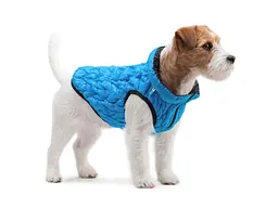 Курточка для тварин Collar AiryVest UNI двостороння XS 28 блакитно- чорна (2517) - мініатюра 4