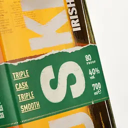 Віскі The Busker Triple Cask Triple Smooth Blended Irish Whiskey 40% 0.7 л, у подарунковому пакуванні + 2 склянки - мініатюра 6