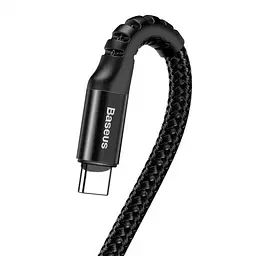 Кабель Baseus Fish eye Spring USB для Type-C 2A 1m Black (CATSR-01) - мініатюра 2