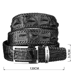 Ремінь-автомат CROCODILE LEATHER 3,7х120 см acs0029607 - мініатюра 6