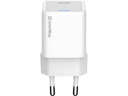 Мережевий зарядний пристрій ColorWay GaN Mini 25 W 1xUSB-C Fast Charging White (CW-CHS052PD-WT) - мініатюра 2