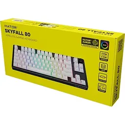 Клавіатура бездротова Skyfall 80 Wireless, Black/White Hator teh0020612 - мініатюра 7
