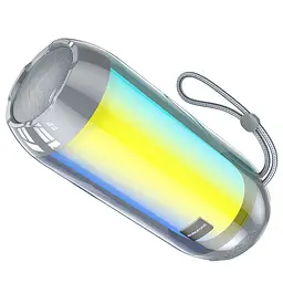 Портативна bluetooth колонка Borofone BR25 з LED підсвічуванням grey - мініатюра 2