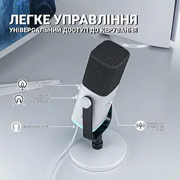 Мікрофон Fifine AM8W USB/XLR White (AM8W) - мініатюра 6