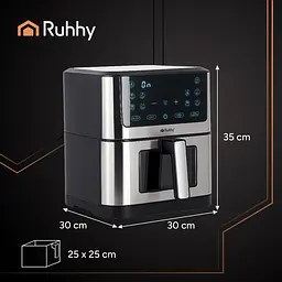 Аерофритюрниця RUHHY 25512 XXL 8 л (1800 Вт) на 10 програм - мініатюра 2