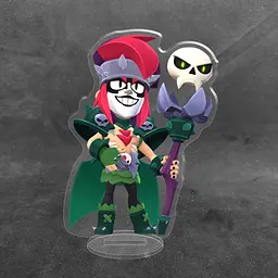 Акрилова колекційна фігурка Brawl Stars Зіггі у скіні «Чорний маг» 10 см - мініатюра 2
