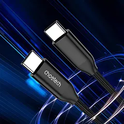 Кабель USB 3.1 Type-C M-M, 1.2 м, 240W Gen2, обплетення Choetech - мініатюра 4