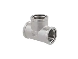 Трійник RAFTEC 1/2" латунь, ВВВ, DN15, нікель, T01 - мініатюра 3