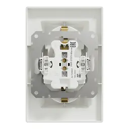 Розетка Schneider Electric ASFORA із заземленням подвійна біла 16А (EPH9900121) - мініатюра 8