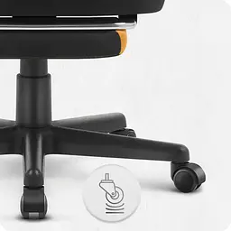 Крісло Cabro C502 Black-Orange (тканина) - мініатюра 6