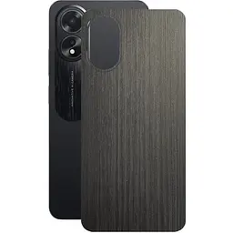 Захисна плівка StatusSKIN для Oppo A18 Корпус Вініл Дерево сріблясто-чорне