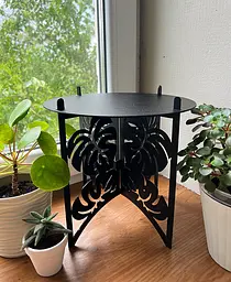 Підставка металева для квітів-вазонів NC Home Plant чорна