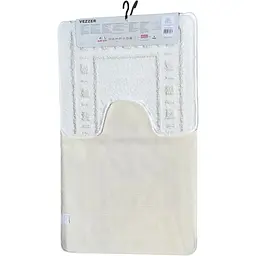 Набір килимків для ванної Vezzer Standart 60x100 та 60x50 см білий (VZS0001) - мініатюра 4