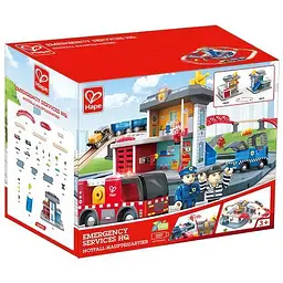 Іграшкова залізниця Hape Штаб аварійної служби 55 елементів (E3736) - мініатюра 4