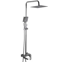 Душова система Globus Lux PIANO GLPN-0099 змішувач з тропічною лійкою для ванної кімнати з латуні