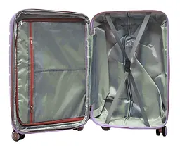 Валіза середня Milano bag 0306 поліпропілен M Бузковий - мініатюра 3