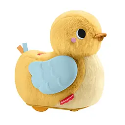 Інтерактивна розвивальна іграшка Fisher-Price Розвивальне каченя 4-в-1 Обіймай та повзи (JMX99)