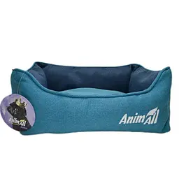 Лежанка AnimAll Gama S Aqua для собак та котів бірюзова 45×35×16 см (151068)
