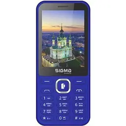 Мобільний телефон Sigma mobile X-style 31 Power Type-C, синій, 2 Mini-SIM, дисплей 2.8" кольоровий (240x320), моноблок, MediaTek