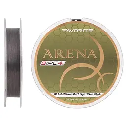 Шнур Favorite Arena PE 4x 150m 0.2/0.076mm 5lb/2.1kg Silver Gray (1693.10.89) - мініатюра 2