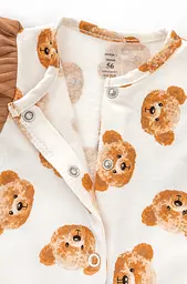 Комбінезон для дівчинки на кнопках з крильцями та пов'язкою Girl Bears з начосом - мініатюра 2