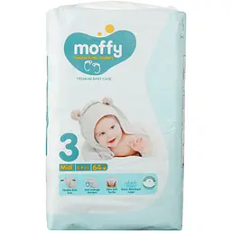 Підгузки дитячі Moffy Jumbo 3 (5-9 кг) 64 шт. - мініатюра 2