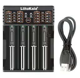 Універсальний зарядний пристрій LiitoKala Lii-402 для акумуляторів 18650, AA, AAA, Li-Ion, Ni-MH, Ni-Cd - мініатюра 4