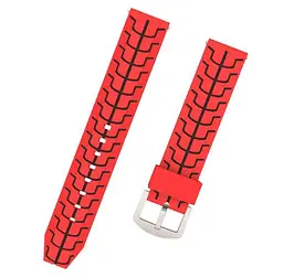 Силіконовий ремінець Primo Splint для годинника Samsung Gear S3 Classic SM-R770/Frontier RM-760 Red Black - мініатюра 4