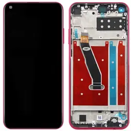 Дисплей Honor Play 3 чорний, з рамкою червоного кольору, Charm Red