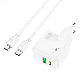 Зарядное устройство Hoco C111A 2 порта USB A+C 30 W с кабелем type-C - миниатюра 5