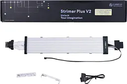Кабель для ПК Lian Li Strimer PLUS V2(12+4pin to 12+4pin, Light Guide #12), VGA Extension cable - мініатюра 6