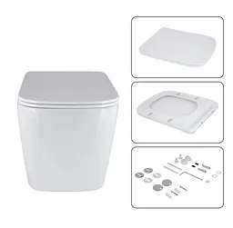 Набір Qtap Nest 4 в 1 підвісний унітаз Tern Ultra Quiet 525x345x360 + комплект інсталяції QT17332303AW47511 - мініатюра 7