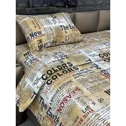 Комплект постільної білизни ARCLOUD Євро 200х220 Newspaper 2нав. 50х70 полікотон