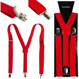 Підтяжки чоловічі для штанів Martom (BQ6A red)