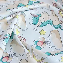 Дитяча постільна білизна в ліжечко WHITE UNICORN, білий (UnicornWhite_Starfall_140) - мініатюра 8