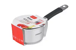 Ківш Ardesto зі скляною кришкою Gemini Salerno 1.2л нержавіюча сталь силікон kuh0014700 - мініатюра 4